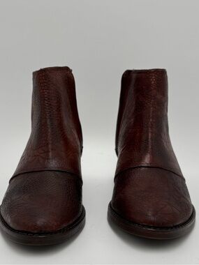 Wolverine Women's Brown Textured Leather Ankle Booties